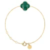 Morganne Bello Bracelet-BRACELET VICTORIA AGATE VERTE OR JAUNE