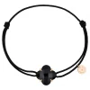 Morganne Bello Bracelet-BRACELET VICTORIA CORDON NOIR ONYX OR ROSE