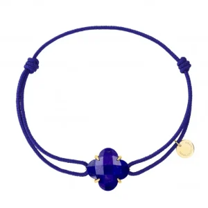 Morganne Bello Bracelet-BRACELET VICTORIA CORDON BLEU ROI LAPIS LAZULI OR JAUNE