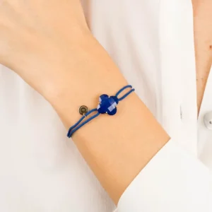 Morganne Bello Bracelet-BRACELET VICTORIA CORDON BLEU ROI LAPIS LAZULI OR JAUNE
