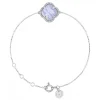 Morganne Bello Bracelet-BRACELET VICTORIA DIAMANTS AGATE BLEUE DENTELLE + DIAMANTS OR BLANC