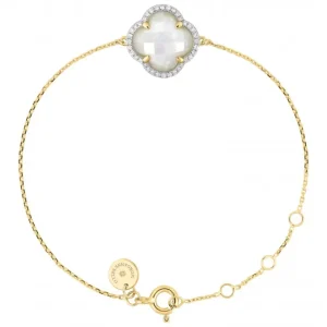 Morganne Bello Bracelet-BRACELET VICTORIA DIAMANTS OPALE ETHIOPIENNE + DIAMANTS OR JAUNE