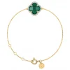 Morganne Bello Bracelet-BRACELET VICTORIA DIAMANTS AGATE VERTE + DIAMANTS OR JAUNE