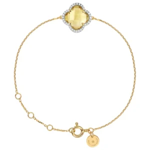 Morganne Bello Bracelet-BRACELET VICTORIA DIAMANTS CITRINE + DIAMANTS OR JAUNE