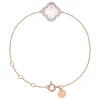 Morganne Bello Bracelet-BRACELET VICTORIA DIAMANTS QUARTZ ROSE MILKY + DIAMANTS OR ROSE