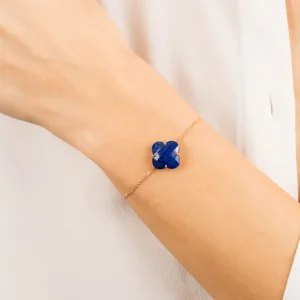Morganne Bello Bracelet-BRACELET VICTORIA LAPIS LAZULI OR JAUNE