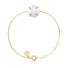 Morganne Bello Bracelet-BRACELET VICTORIA LYS NACRE BLANCHE ET DIAMANTS OR JAUNE