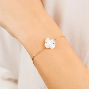Morganne Bello Bracelet-BRACELET VICTORIA NACRE BLANCHE OR JAUNE