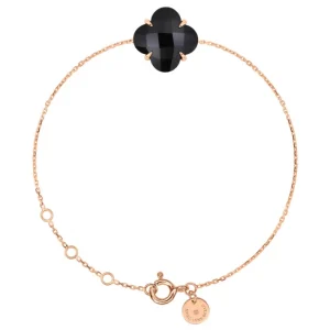 Morganne Bello Bracelet-BRACELET VICTORIA ONYX OR ROSE