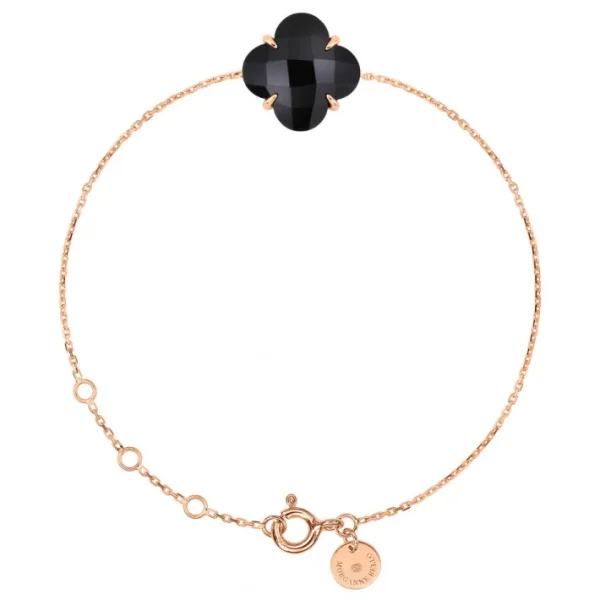 Morganne Bello Bracelet-BRACELET VICTORIA ONYX OR ROSE