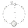 Morganne Bello Bracelet-BRACELET VICTORIA PERLES ET NACRE BLANCHE + DIAMANTS OR BLANC