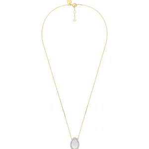 Morganne Bello Collier-COLLIER ALMA NACRE BLANCHE ET DIAMANTS OR JAUNE