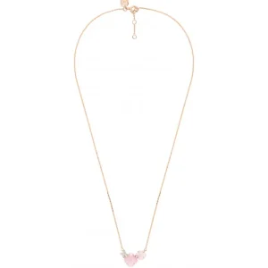 Morganne Bello Collier-COLLIER BOUQUET OPALE ET QUARTZ ROSE + DIAMANTS OR ROSE