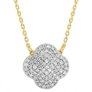 Morganne Bello Collier-COLLIER CHANCE DIAMANTS SERTIS OR JAUNE