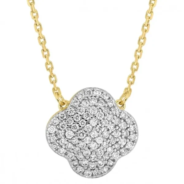 Morganne Bello Collier-COLLIER CHANCE DIAMANTS SERTIS OR JAUNE