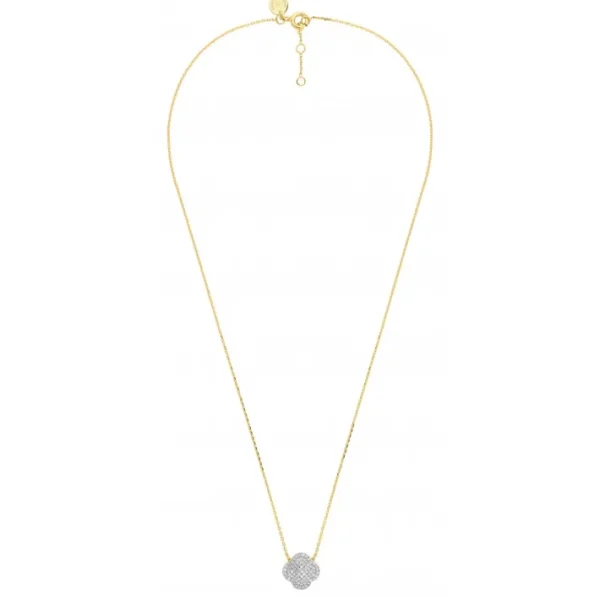 Morganne Bello Collier-COLLIER CHANCE DIAMANTS SERTIS OR JAUNE