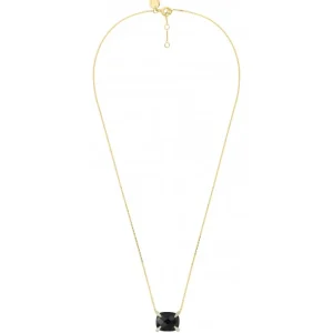 Morganne Bello Collier-COLLIER ONYX COUSSIN + DIAMANTS OR JAUNE