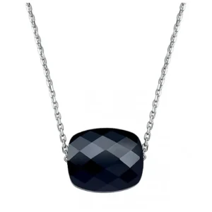 Morganne Bello Collier-COLLIER OR BLANC COUSSIN ONYX