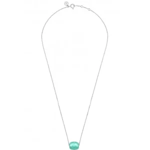 Morganne Bello Collier-COLLIER OR BLANC COUSSIN AMAZONITE