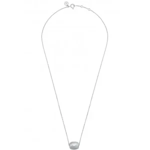 Morganne Bello Collier-COLLIER OR BLANC COUSSIN PIERRE DE LUNE GRISE