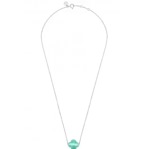 Morganne Bello Collier-COLLIER OR BLANC TREFLE AMAZONITE