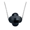 Morganne Bello Collier-COLLIER OR BLANC TREFLE ONYX