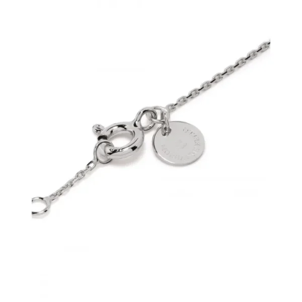 Morganne Bello Collier-COLLIER OR BLANC TRÈFLE DIAMANTS