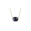 Morganne Bello Collier-COLLIER OR JAUNE COUSSIN PIETERSITE BLEUE