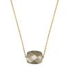 Morganne Bello Collier-COLLIER OR JAUNE COUSSIN PYRITE