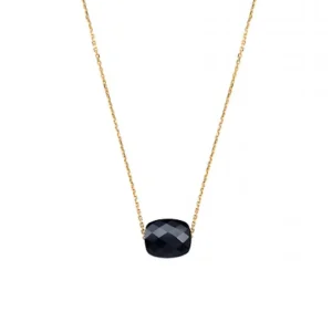 Morganne Bello Collier-COLLIER OR JAUNE COUSSIN ONYX