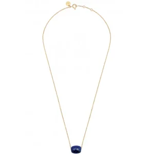 Morganne Bello Collier-COLLIER OR JAUNE COUSSIN LAPIS LAZULI