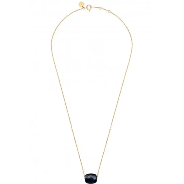 Morganne Bello Collier-COLLIER OR JAUNE COUSSIN ONYX