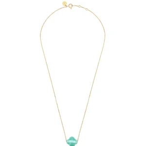 Morganne Bello Collier-COLLIER OR JAUNE TREFLE AMAZONITE