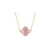 Morganne Bello Collier-COLLIER OR JAUNE TREFLE QUARTZ GUAVA