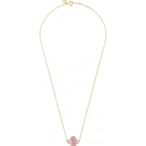 Morganne Bello Collier-COLLIER OR JAUNE TREFLE QUARTZ GUAVA