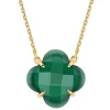 Morganne Bello Collier-COLLIER VICTORIA AGATE VERTE OR JAUNE