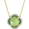 Morganne Bello Collier-COLLIER VICTORIA DIAMANTS PERIDOT + DIAMANTS OR JAUNE