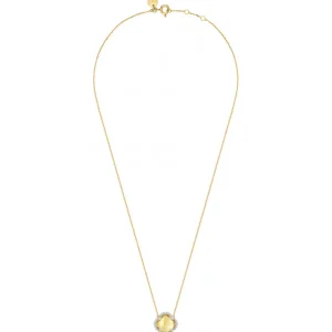 Morganne Bello Collier-COLLIER VICTORIA DIAMANTS CITRINE + DIAMANTS OR JAUNE