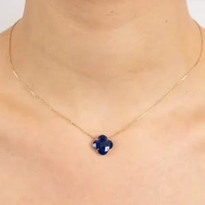 Morganne Bello Collier-COLLIER VICTORIA LAPIS LAZULI OR JAUNE
