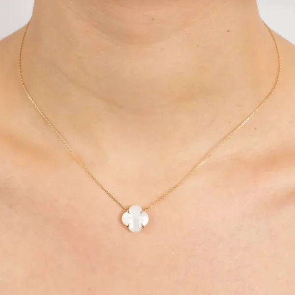 Morganne Bello Collier-COLLIER VICTORIA NACRE BLANCHE OR JAUNE