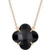 Morganne Bello Collier-COLLIER VICTORIA ONYX OR ROSE