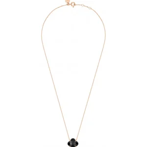 Morganne Bello Collier-COLLIER VICTORIA ONYX OR ROSE