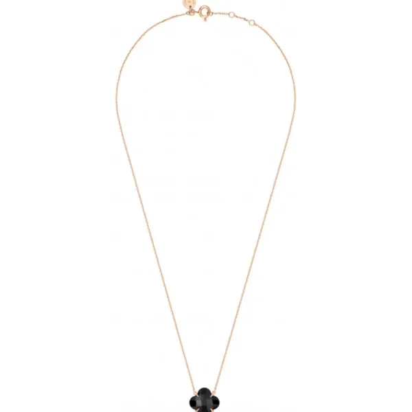 Morganne Bello Collier-COLLIER VICTORIA ONYX OR ROSE