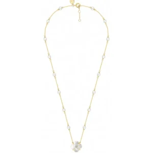 Morganne Bello Collier-COLLIER VICTORIA PERLES ET NACRE BLANCHE OR JAUNE