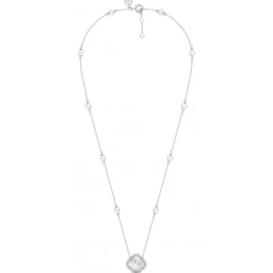 Morganne Bello Collier-COLLIER VICTORIA PERLES ET NACRE BLANCHE + DIAMANTS OR BLANC