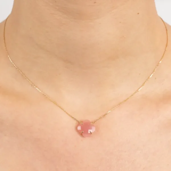 Morganne Bello Collier-COLLIER VICTORIA QUARTZ GUAVA OR JAUNE