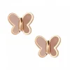 Morganne Bello Boucles D'Oreilles-PUCES D'OREILLES NACRE ROSE OR ROSE