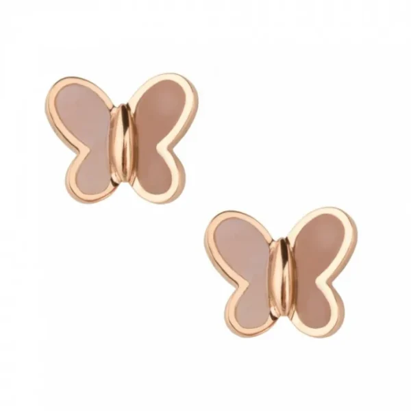 Morganne Bello Boucles D'Oreilles-PUCES D'OREILLES NACRE ROSE OR ROSE