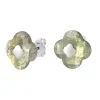 Morganne Bello Boucles D'Oreilles-PUCES D'OREILLES OR BLANC LABRADORITE