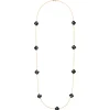 Morganne Bello Sautoir-SAUTOIR OR JAUNE ONYX TREFLE
